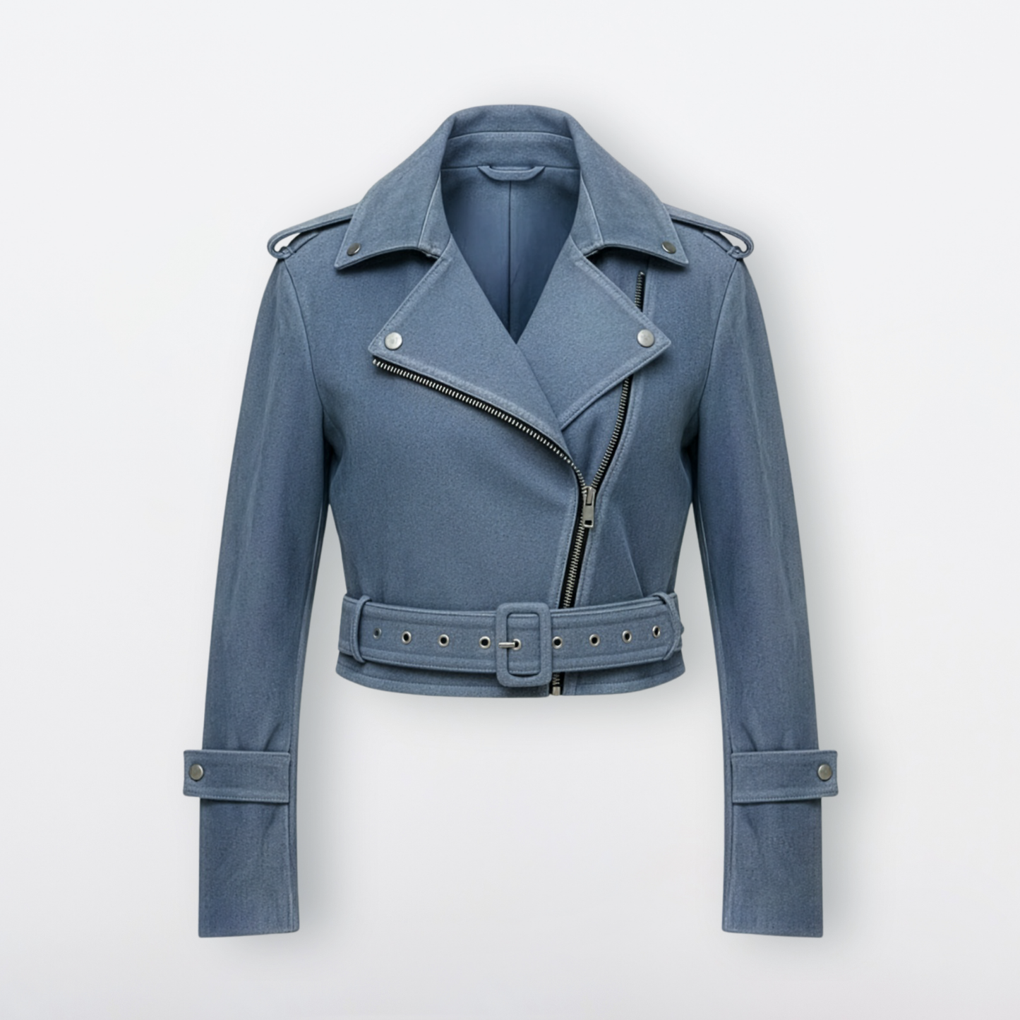 Almada Lambskin Belted Bomber In Stock