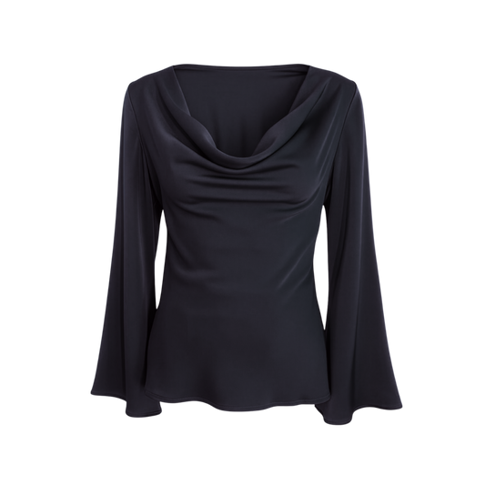 Protea Cowl Long Sleeve Blouse In Stock