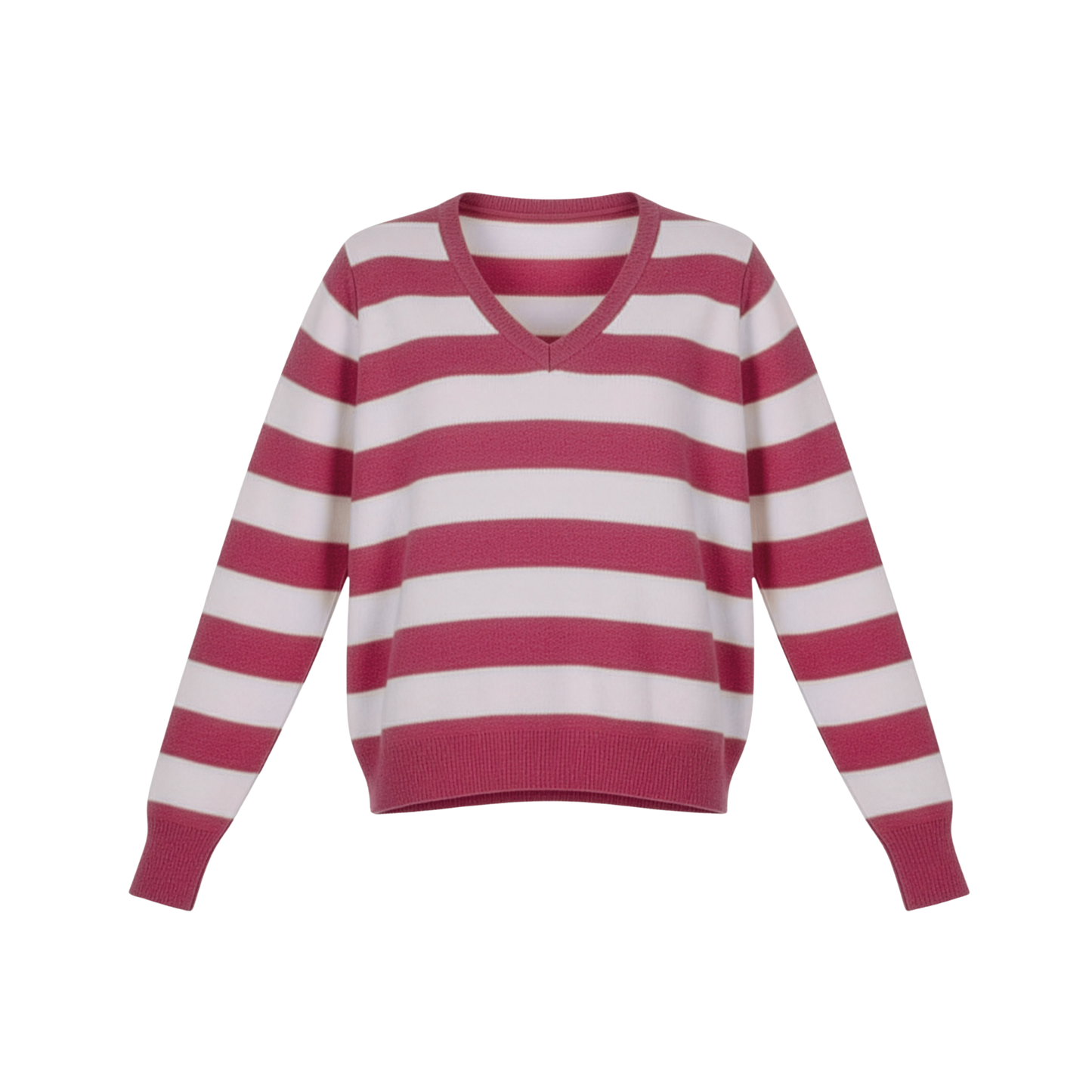 Rosso Striped V-Neck Sweater AW26